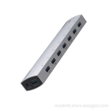 7 Ports USB3.0 Hub with 5V 2A Power Adapter